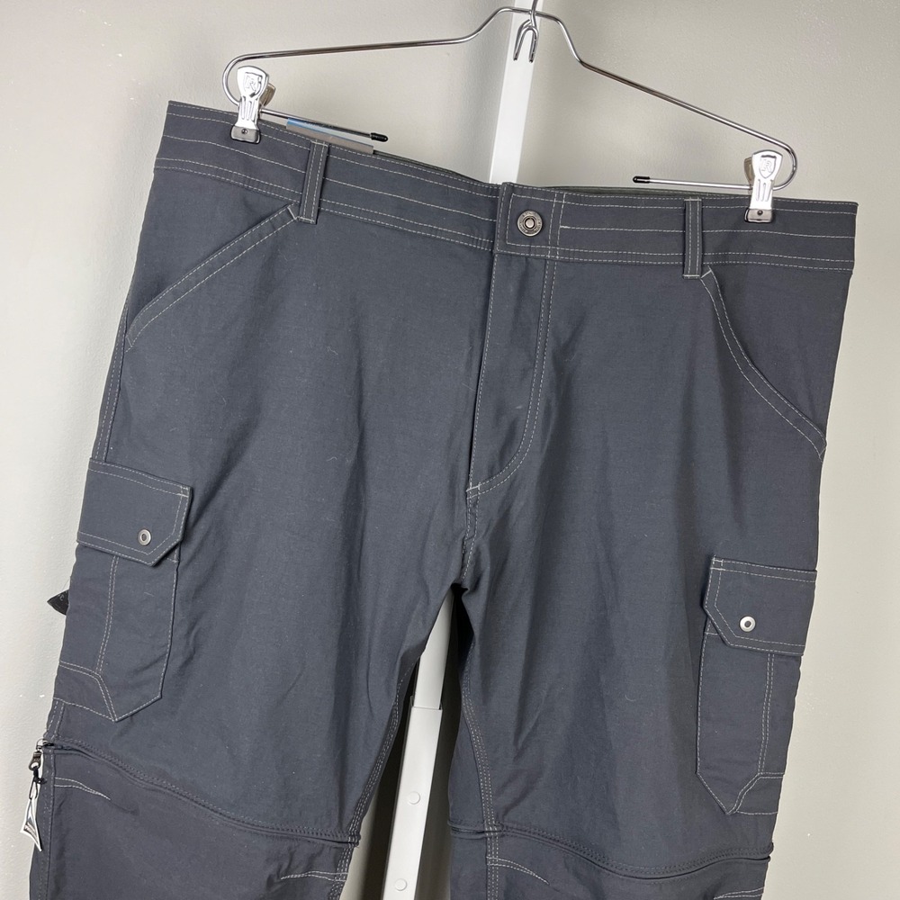 Kuhl Renegade Convertible Pants Mens 40x30‎ Dark Gray Hiking Outdoors NWOT